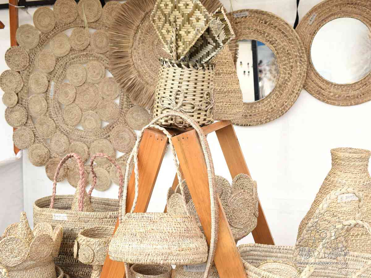 Exposición de piezas artesanales elaboradas en fibras naturales, Nariño