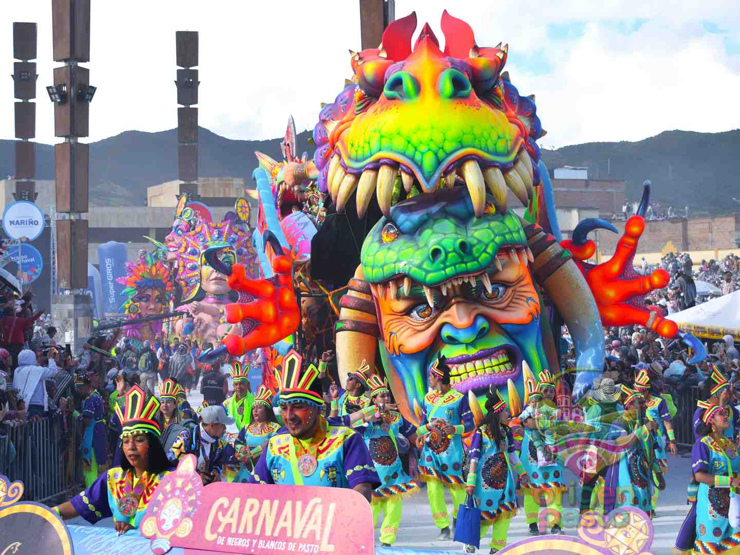 Carroza del Desfile Magno del Carnaval de Negros y Blancos, Pasto