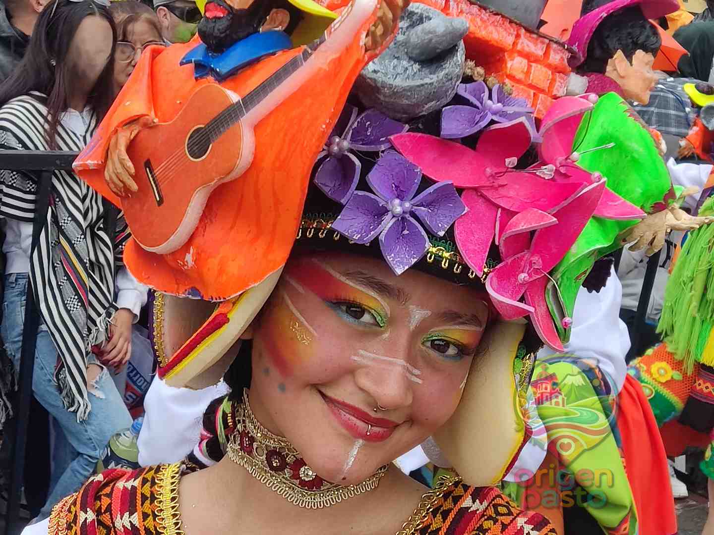Retrato de un artista del Carnaval de Negros y Blancos, Pasto