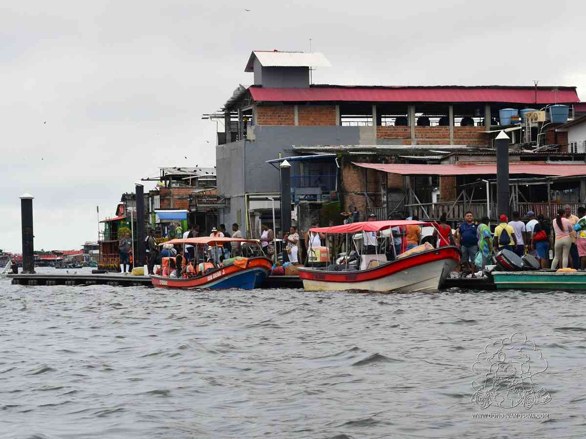 Embarcadero de Tumaco, transporte hacia la isla de Bocagrande, Nariño